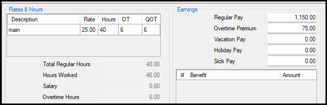 Edit OT and QOT hours